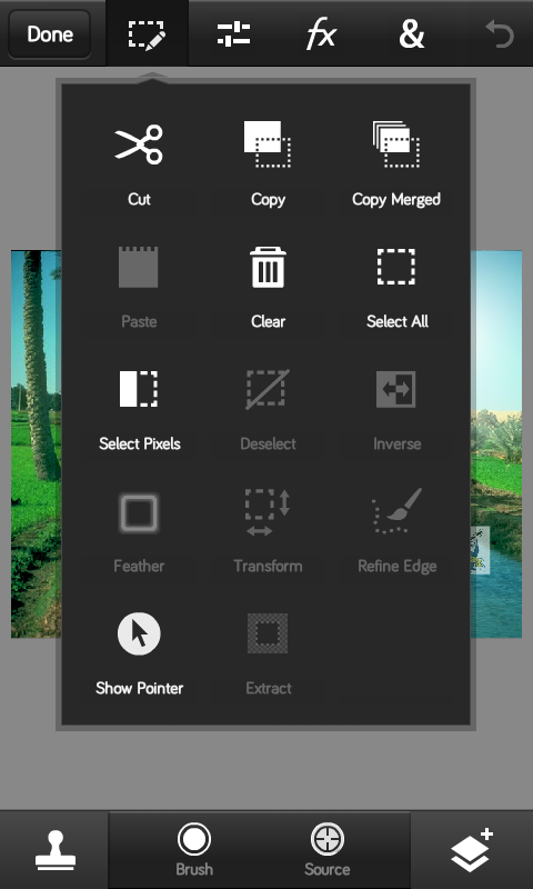 adobe photoshop touch android controls